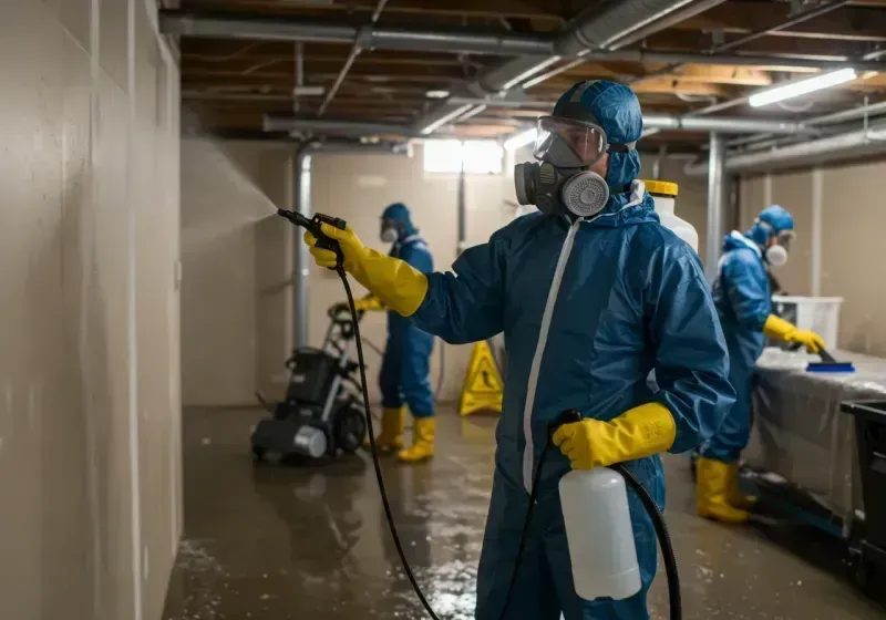 Basement Sanitization and Antimicrobial Treatment process in Price County, WI