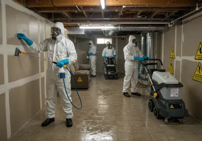 Basement Moisture Removal and Structural Drying process in Price County, WI